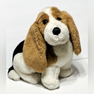 Realistic Basset Hound Beagle Plush Dog